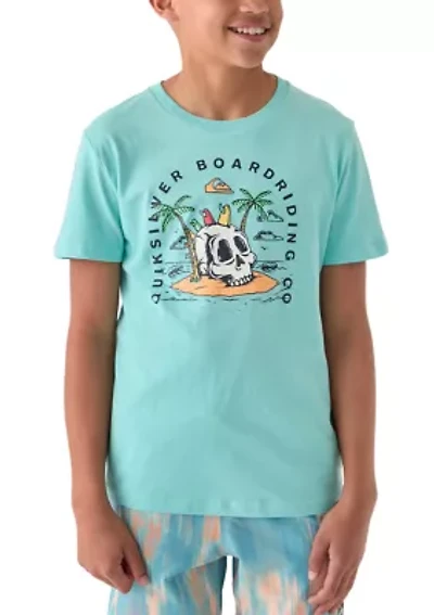 Boys 8-20 Skull Hawk Short Sleeve Graphic T-Shirt