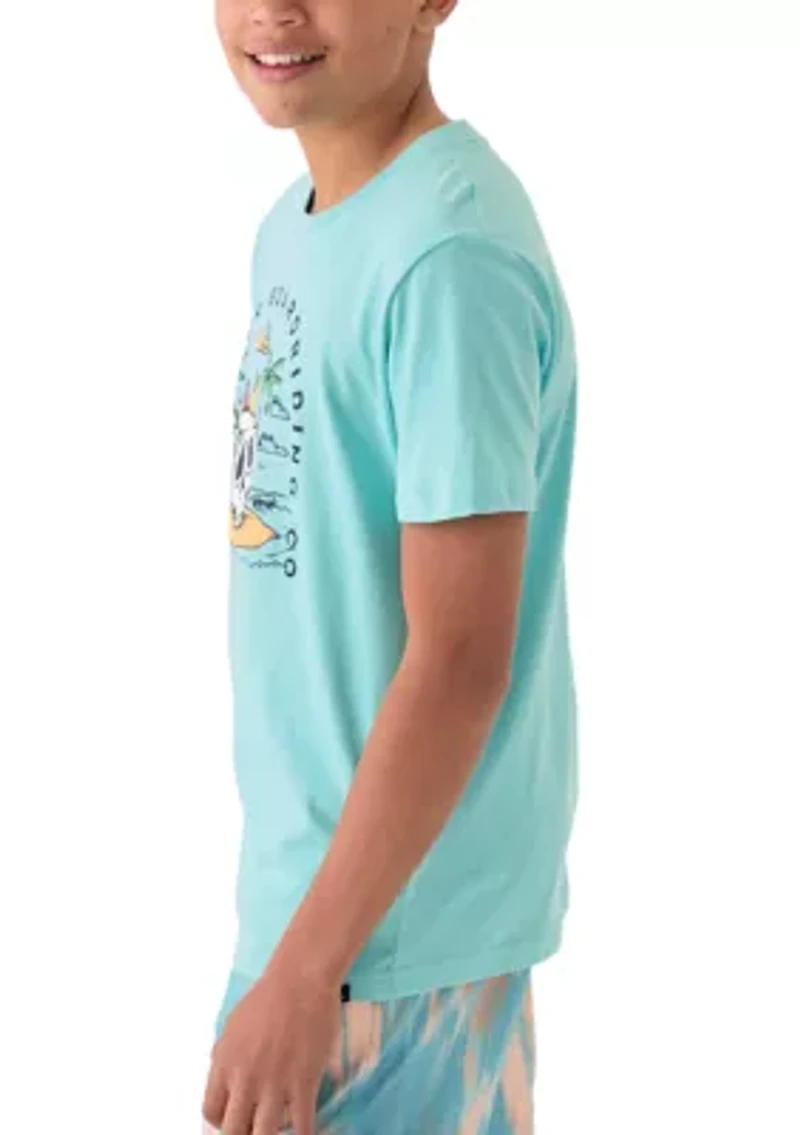 Boys 8-20 Skull Hawk Short Sleeve Graphic T-Shirt