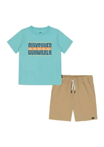 Boys 4-7 Tech Graphic T-Shirt and Shorts Set