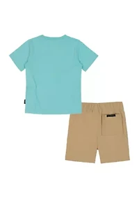 Boys 4-7 Tech Graphic T-Shirt and Shorts Set