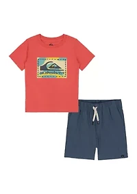 Boys 4-7 Tech Graphic T-Shirt and Shorts Set