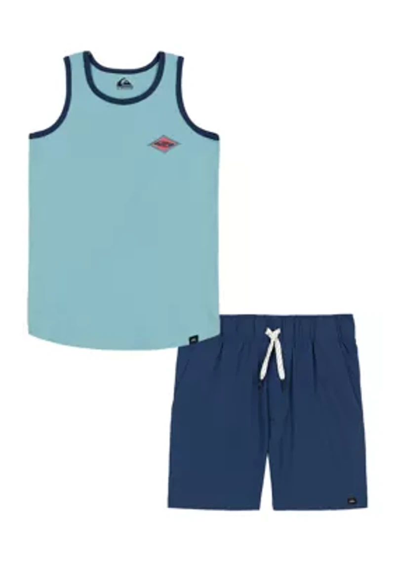 Boys 4-7 Tank Top and Tech Shorts Set