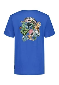 Boys 8-20 Sticker Short Sleeve Graphic T-Shirt