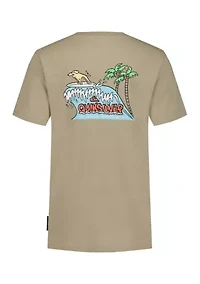 Boys 8-20 Dog Wave Graphic T-Shirt