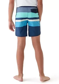 Boys 8-20 Everyday Stripe Swim Trunks
