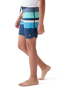 Boys 8-20 Everyday Stripe Swim Trunks