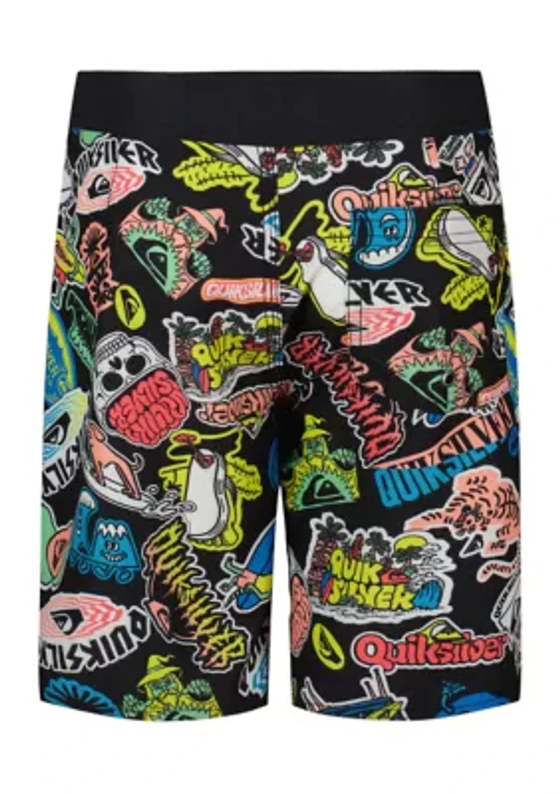 Boys 8-20 Everyday Sticker Print Board Shorts