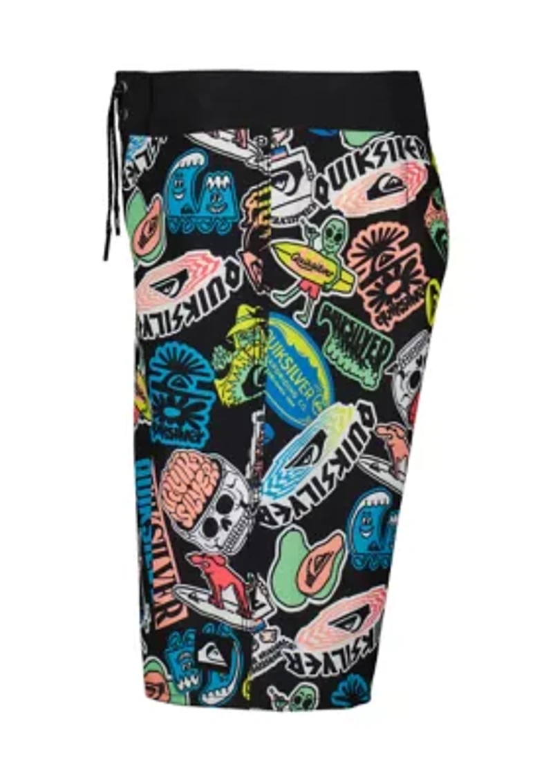 Boys 8-20 Everyday Sticker Print Board Shorts