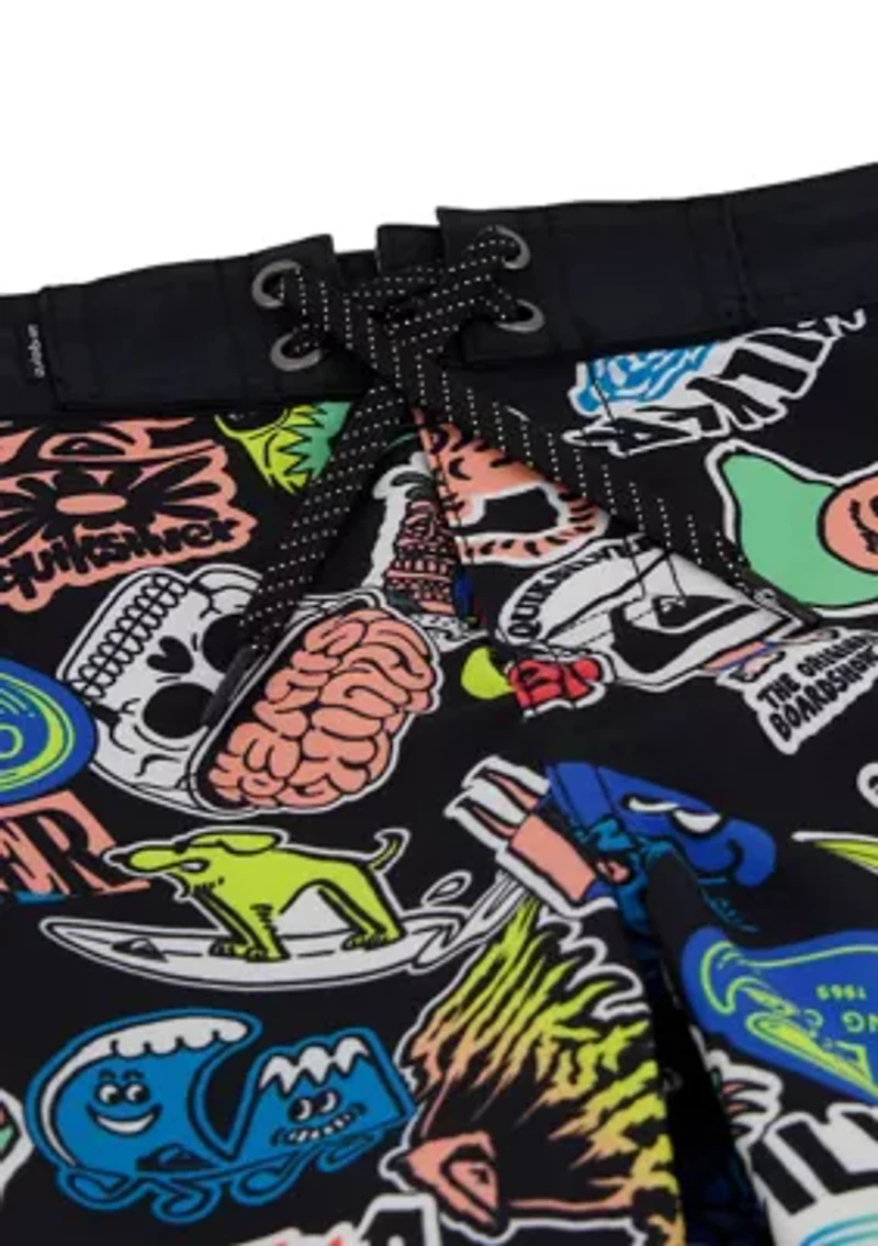 Boys 8-20 Everyday Sticker Print Board Shorts