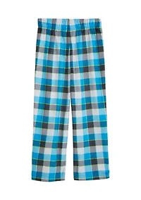Boys Blue Plaid Pajama Pants
