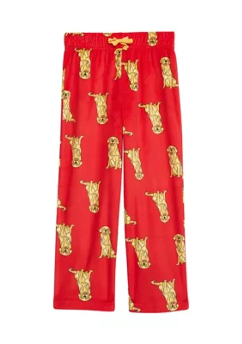 Boys 4-7 Retriever Printed Pajama Pants