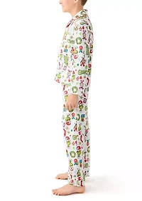 Boys 4-10 Grinch Coat Pajama Set