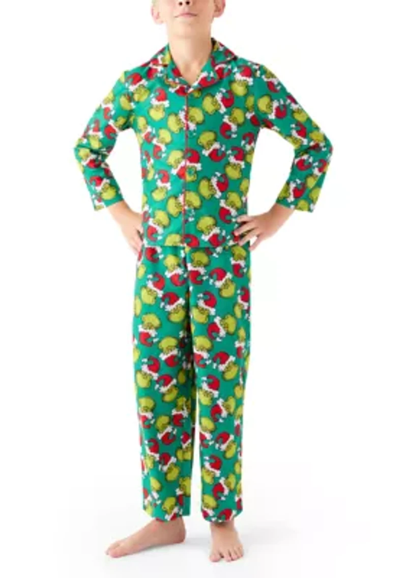 Boys 4-7 Sleep Grinch Pajama Set