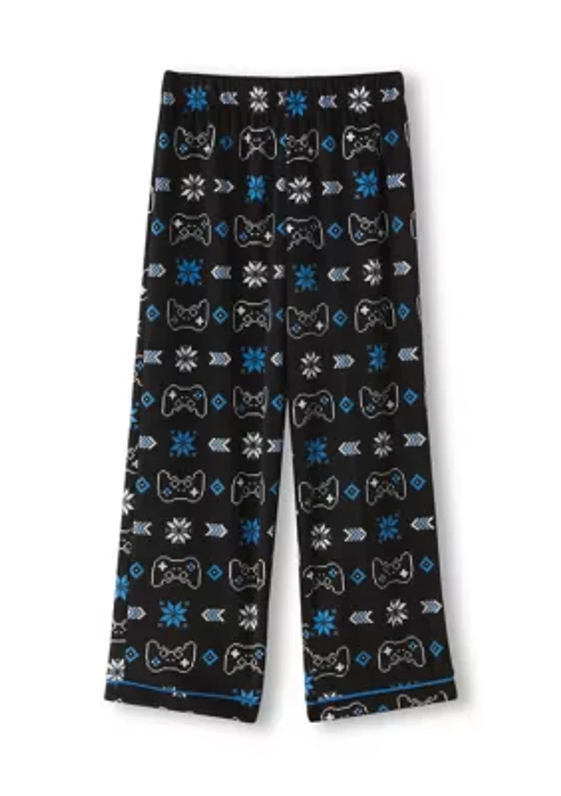 Boys 6-16 Controller Print Pajama Set