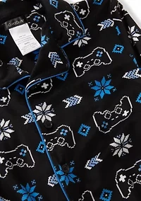 Boys 6-16 Controller Print Pajama Set