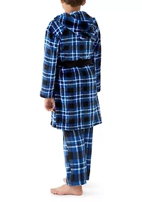 Boys 8-20 Plaid Robe