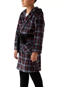 Boys 4-10 Plaid Robe