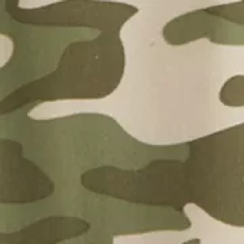 Boy 6-16 Long Color Block Raglan Sleeve Shirt and Camo Pants Pajama Set