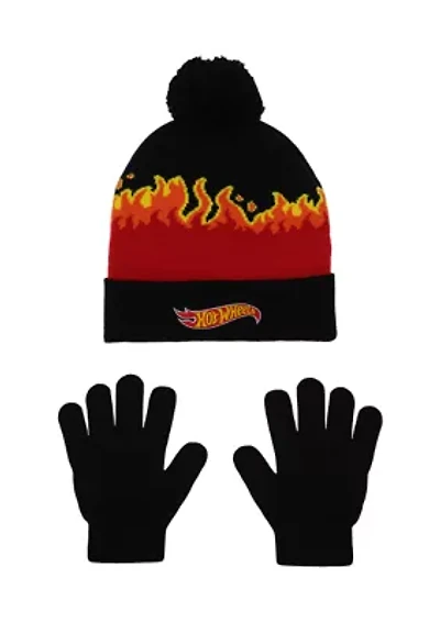 Hot Wheels Hat and Gloves Set