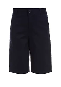 Boys 8-20 Flat Front Twill Short
