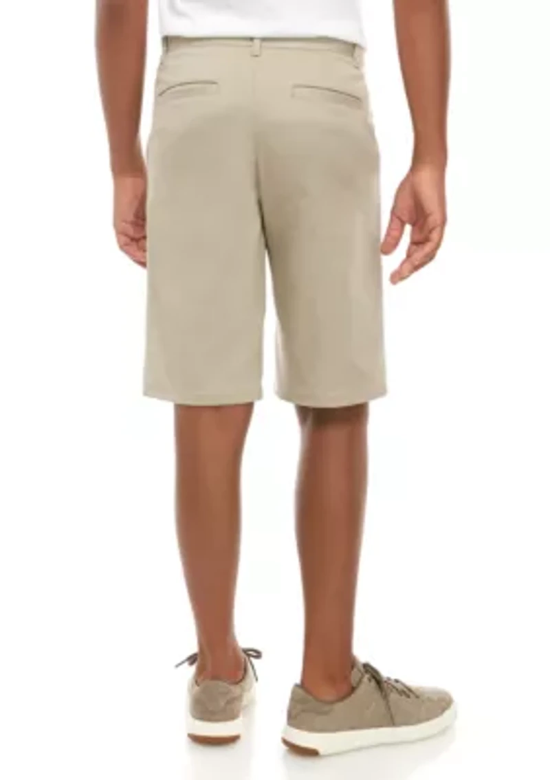 Boys 8-20 Flat Front Twill Short