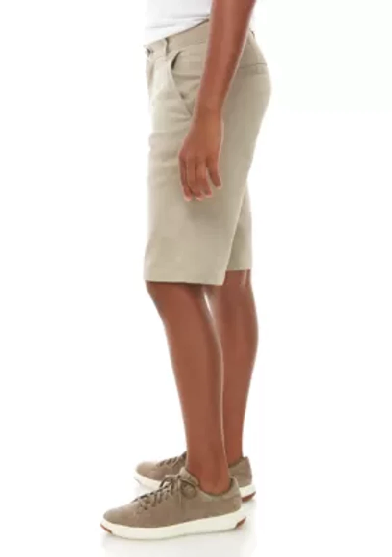 Boys 8-20 Flat Front Twill Short
