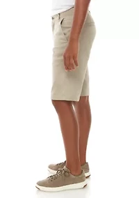 Boys 8-20 Flat Front Twill Short