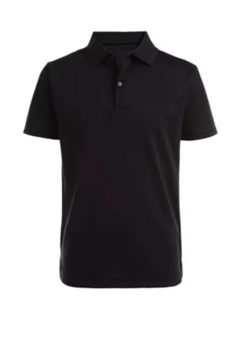 Boys 8-20 Husky Perforated Polo Shirt