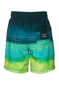 Boys 8-20 Stripe Swim Trunks