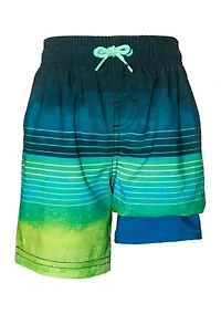 Boys 8-20 Stripe Swim Trunks