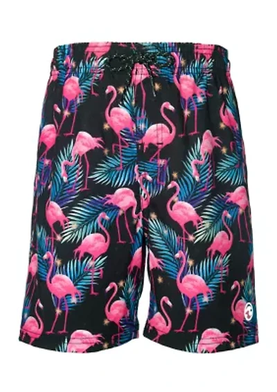 Boys 8-20 Flamingo Swim Trunks