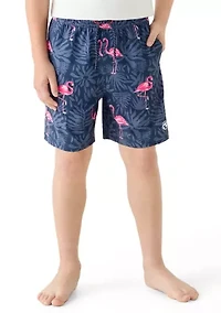 Boys 8-20 Flamingo Volley Swim Trunks