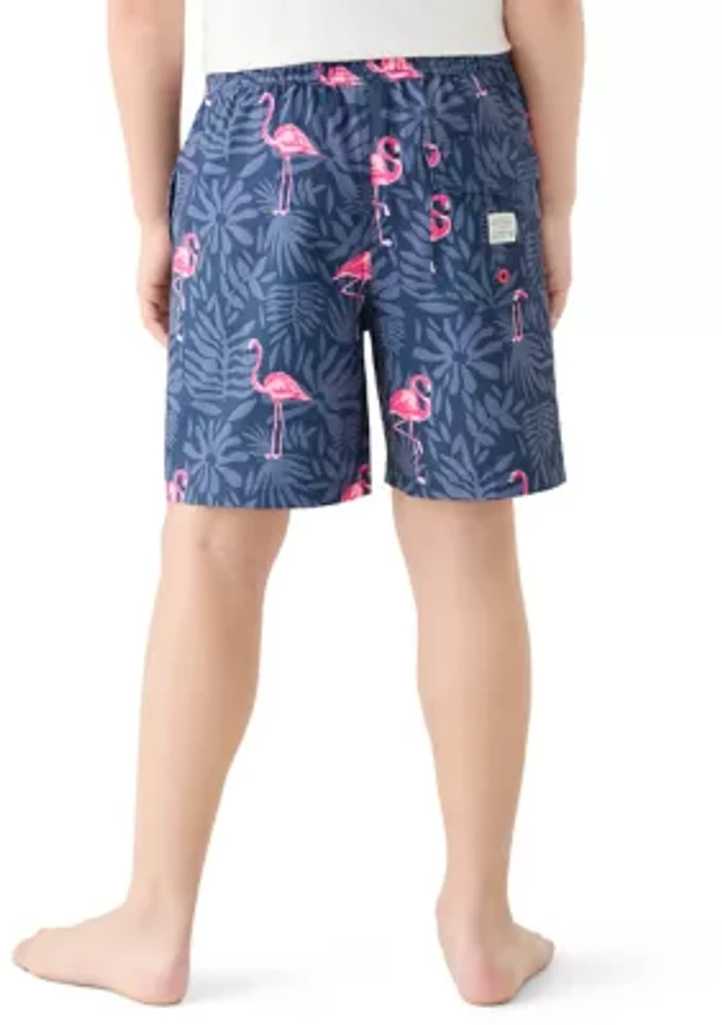 Boys 8-20 Flamingo Volley Swim Trunks