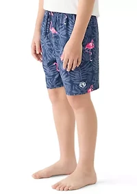 Boys 8-20 Flamingo Volley Swim Trunks