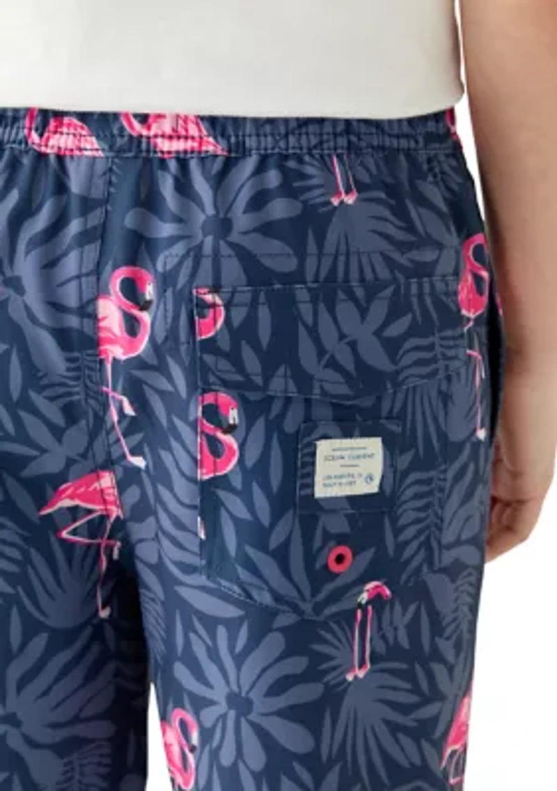 Boys 8-20 Flamingo Volley Swim Trunks