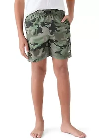 Boys 8-20 Camo Stretch Volley Swim Shorts