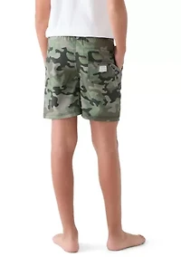 Boys 8-20 Camo Stretch Volley Swim Shorts