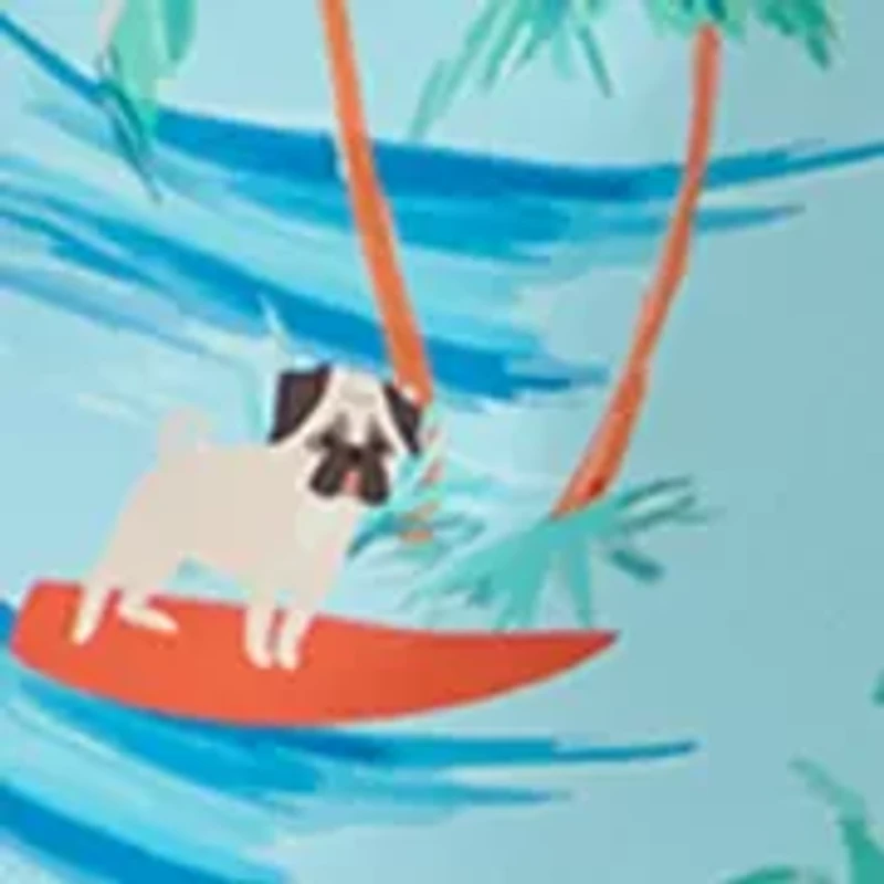 Boys 8-20 Dog Swim Stretch Volley Shorts