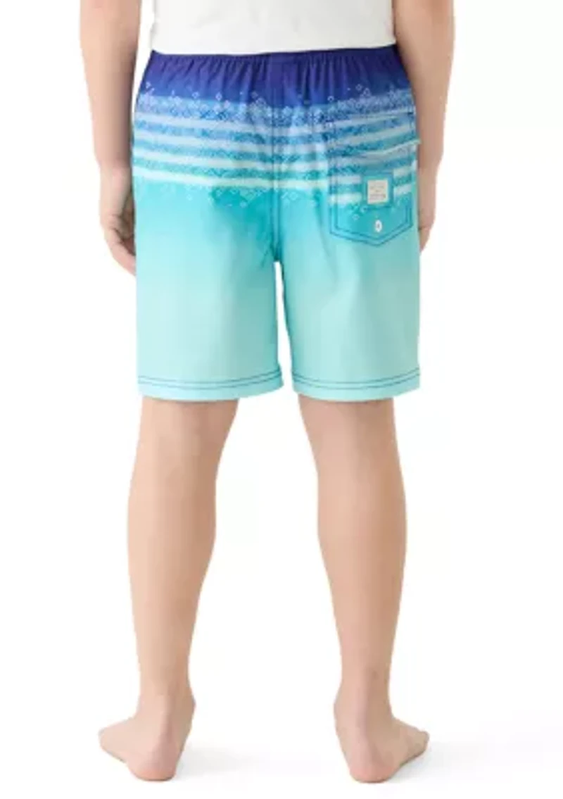 Boys 8-20 Stripe Volley Swim Trunks