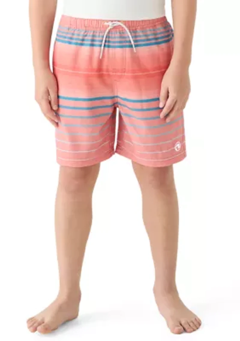 Boys 8-20 Stripe Volley Swim Trunk