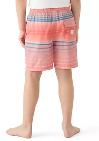 Boys 8-20 Stripe Volley Swim Trunk