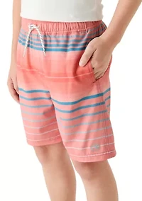Boys 8-20 Stripe Volley Swim Trunk