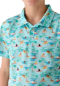 Boys 8-20 Dog Polo and Shorts Set