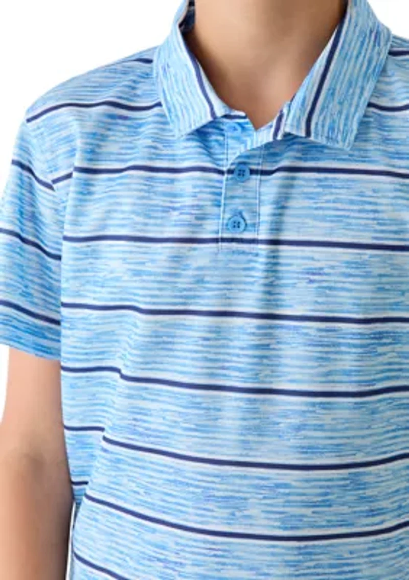 Boys 8-20 Striped Polo and Shorts Set