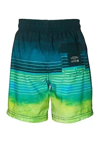 Boys 4-7 Stripe Swim Trunks