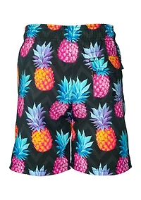 Boys 4-7 Pineapple Swim Trunks