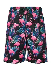 Boys 4-7 Flamingo Swim Trunks