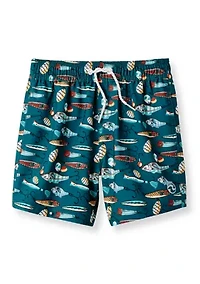 Boys 4-7 Lure Stretch Volley Swim Shorts