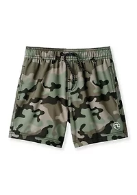 Boys 4-7 Camo Stretch Volley Swim Shorts