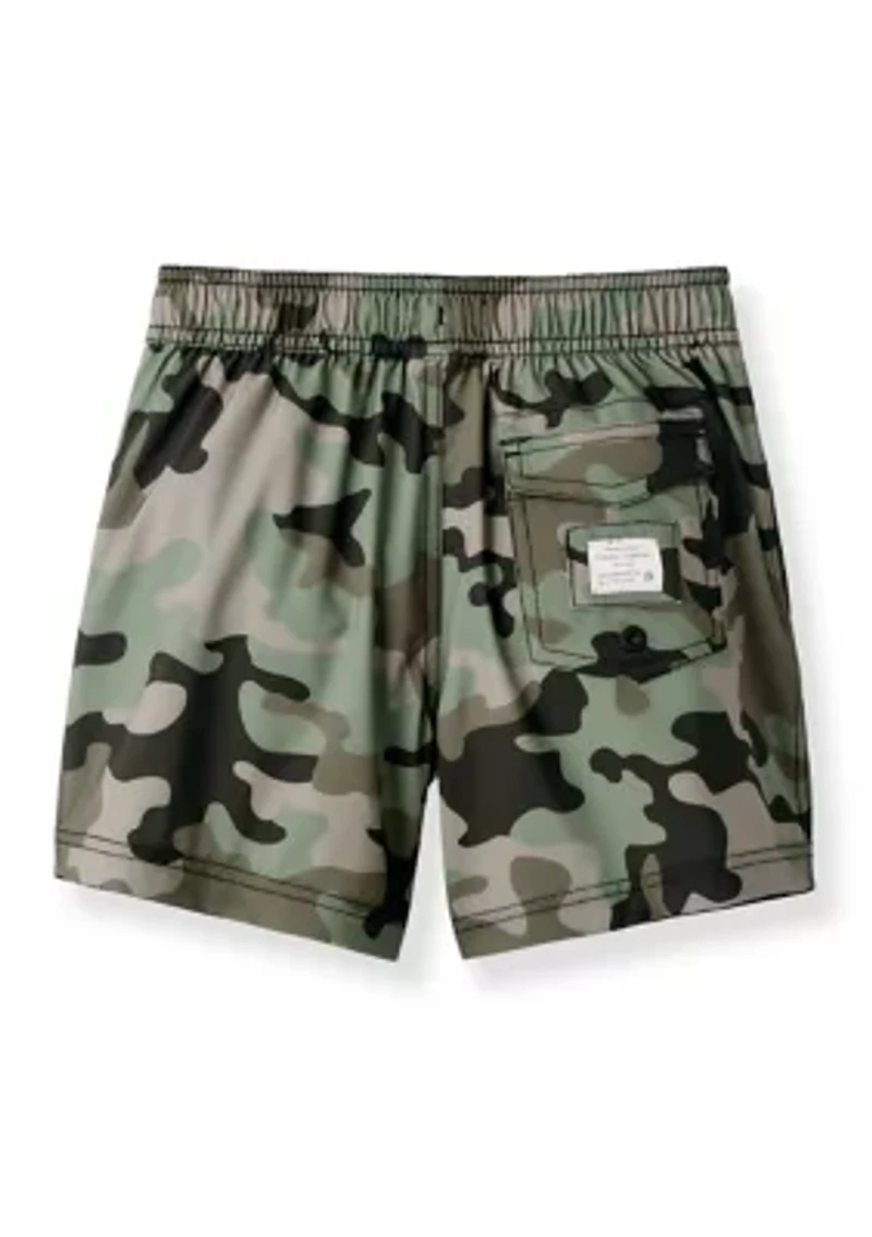 Boys 4-7 Camo Stretch Volley Swim Shorts